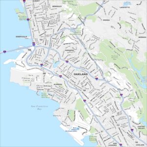 Oakland Map California