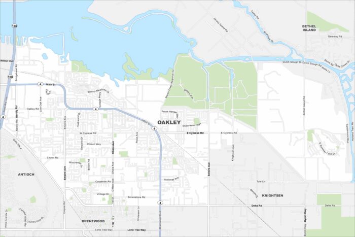 Oakley Map California