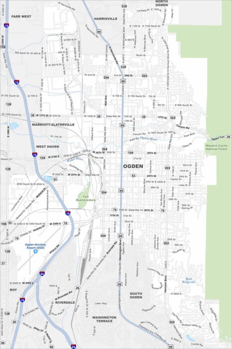 Ogden Map Utah