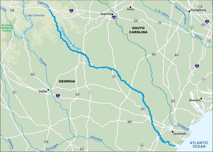 Ogeechee River Map