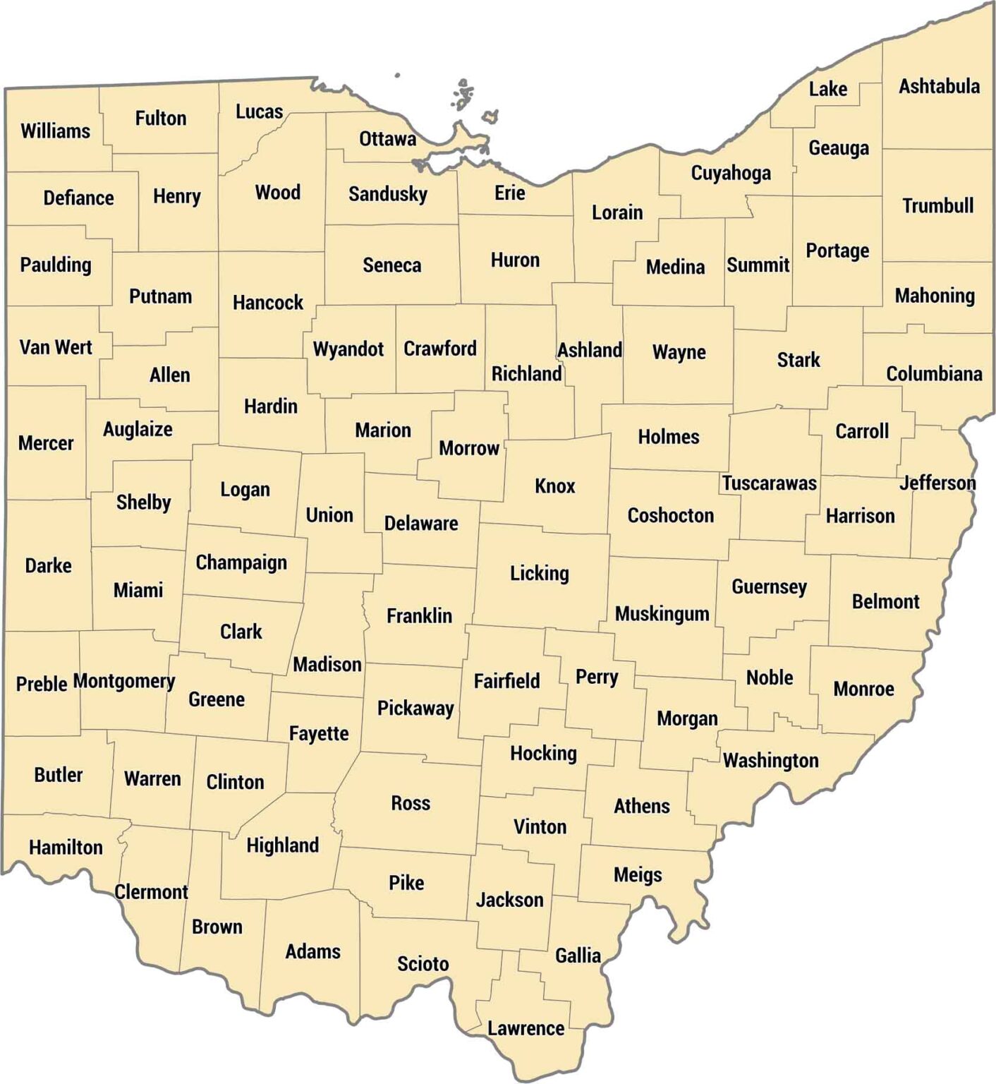 Brumsey Python Ohio Map Map of Sandusky, Ohio - US Maps