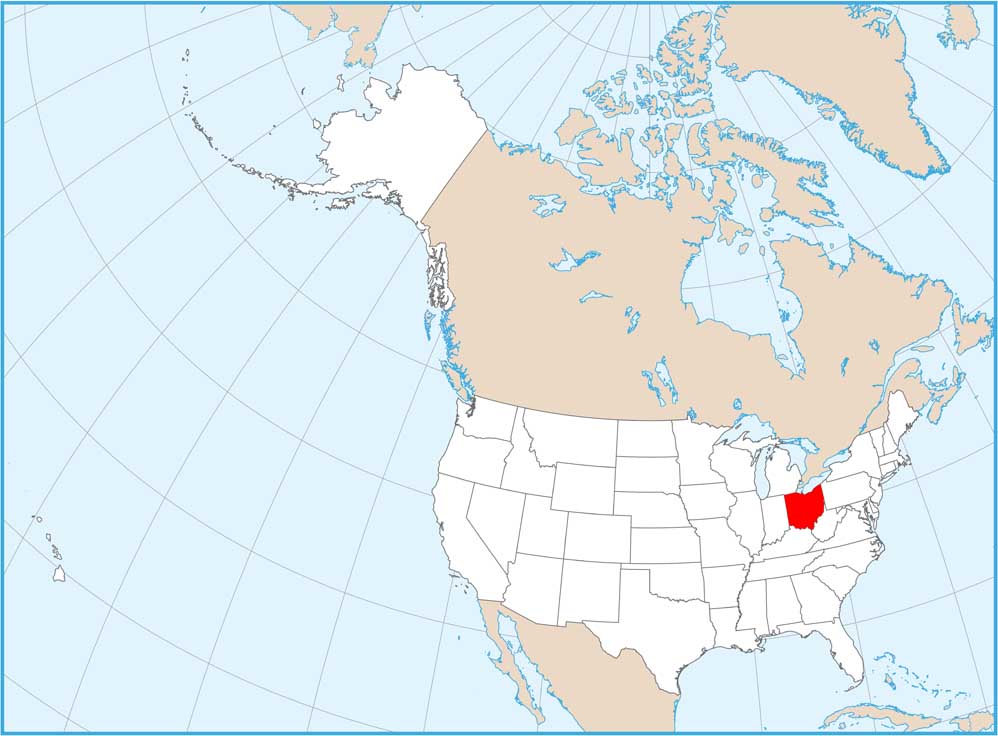 Ohio Location Map