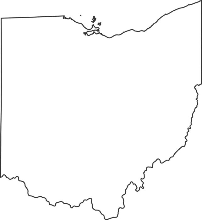 Ohio Outline Map