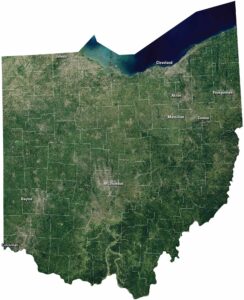 Ohio Satellite Map