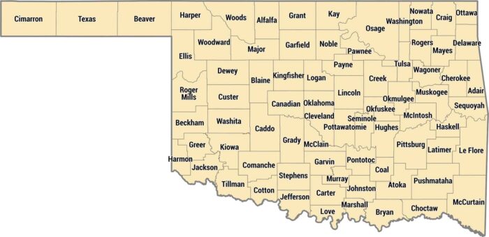 Oklahoma County Map