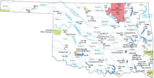 Oklahoma National Parks and Forests Map