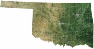 Oklahoma Satellite Map