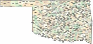 Oklahoma Zip Code Map