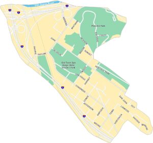 Old Town San Diego Map