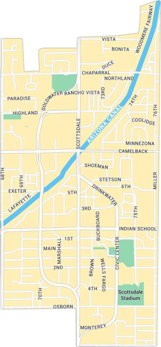 Old Town Scottsdale Map