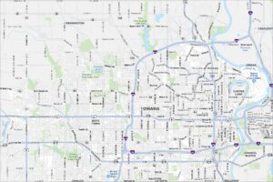 Omaha Map Nebraska