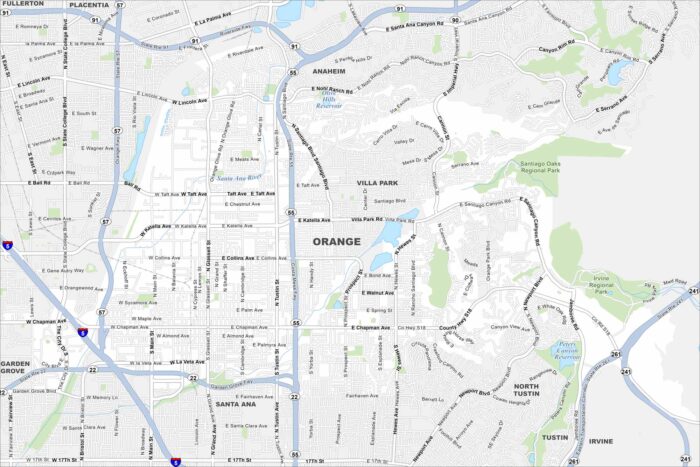 Orange Map California