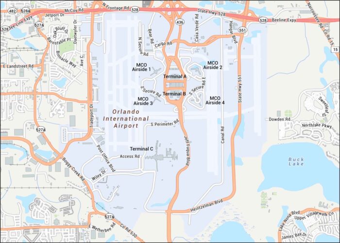 Orlando International Airport Map