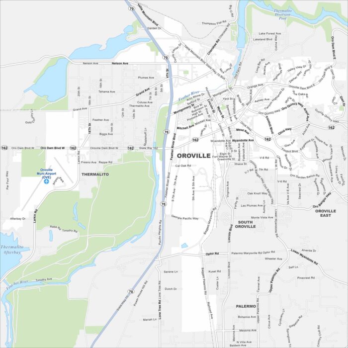 Oroville Map California