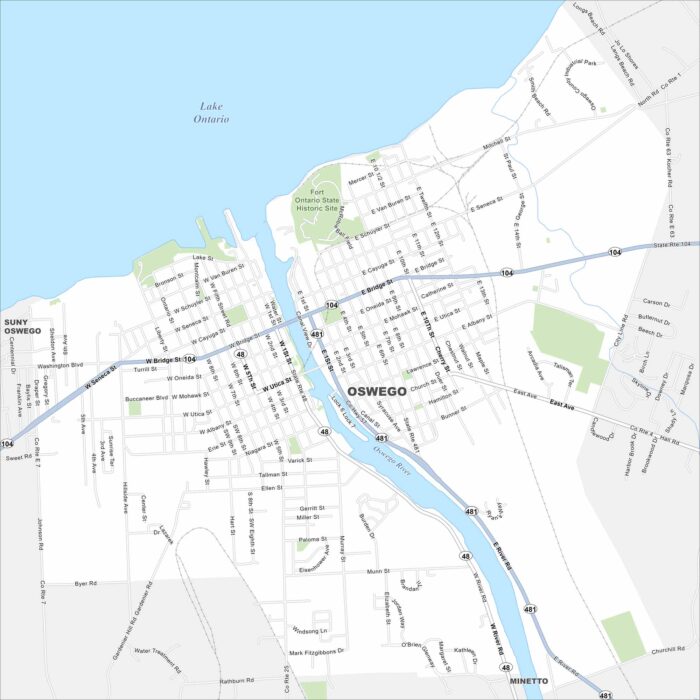 Oswego Map New York