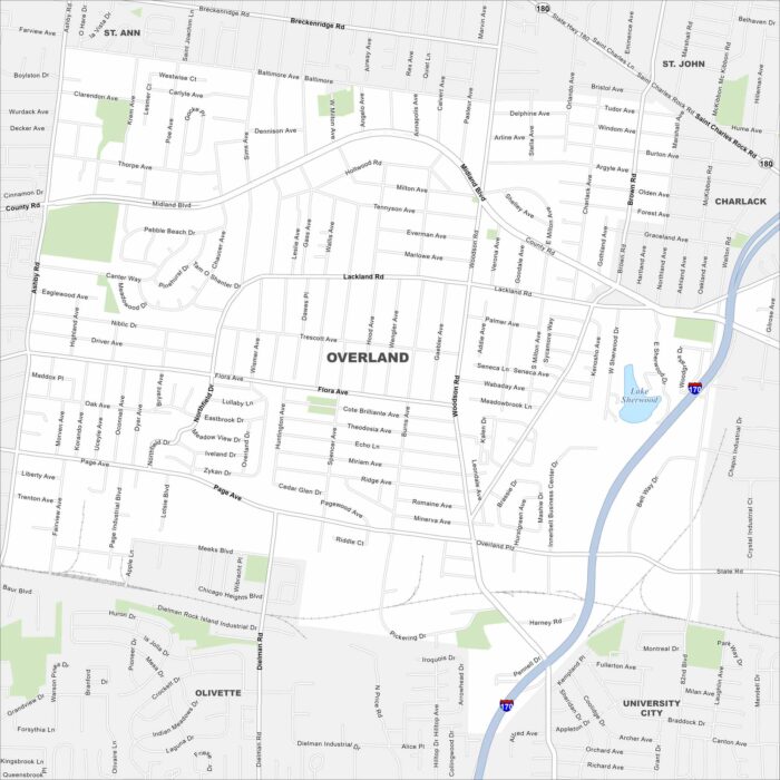 Overland Map Missouri