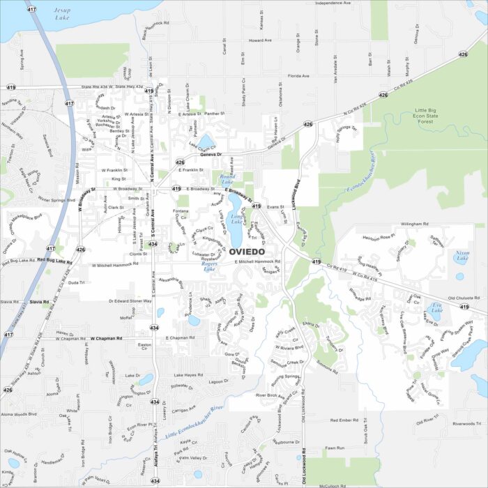 Oviedo Map Florida