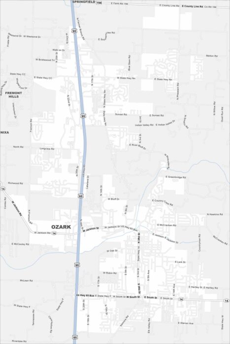 Ozark Map Missouri