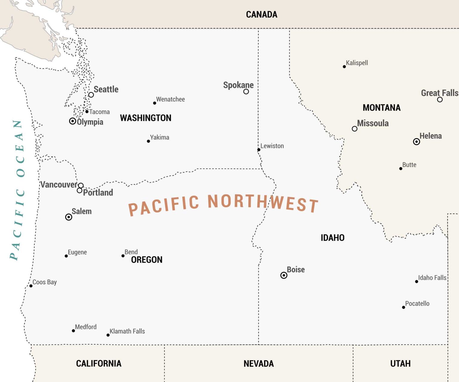 Northwest Indiana Map US Maps Pacific Northwest Map 1536x1280 