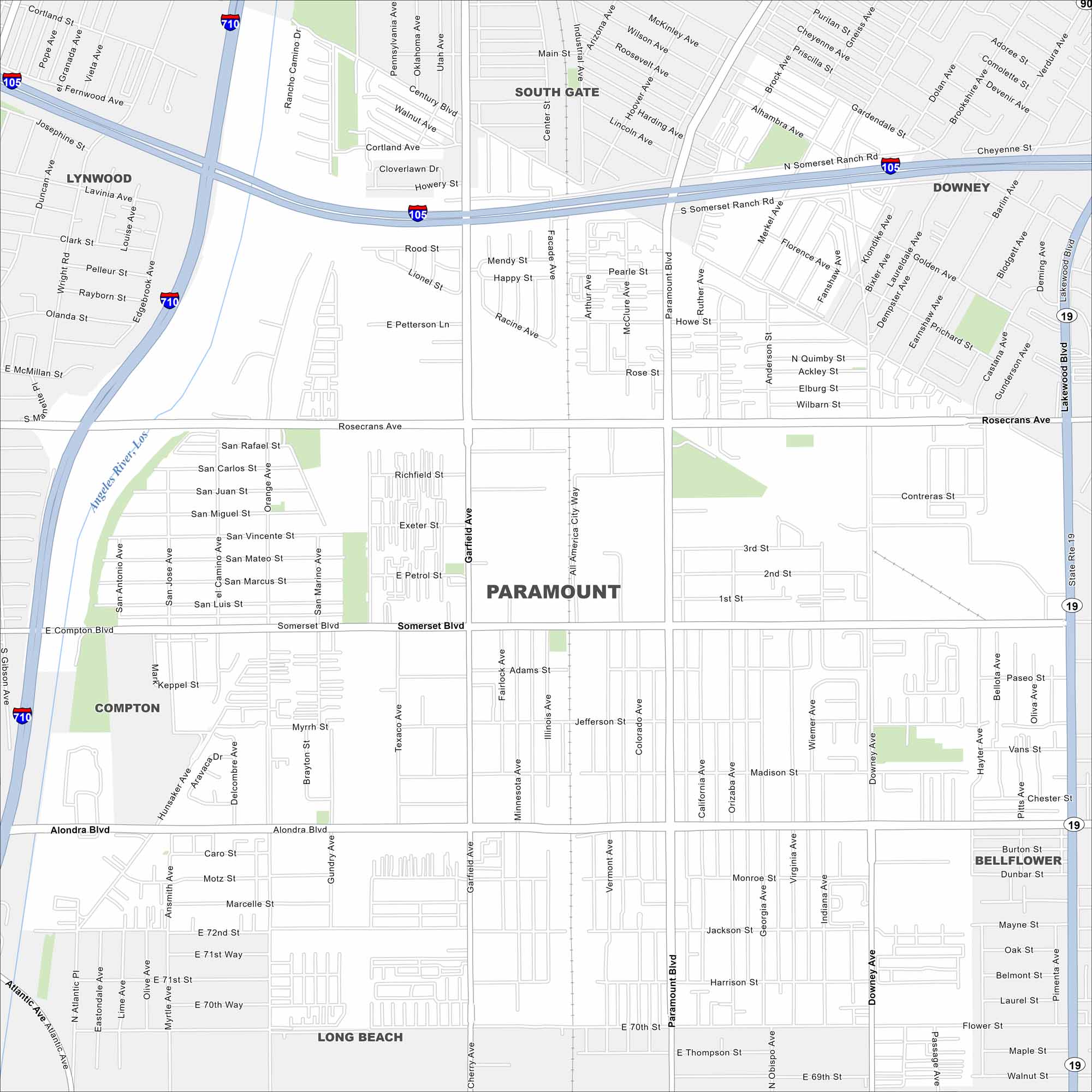 Paramount Map California