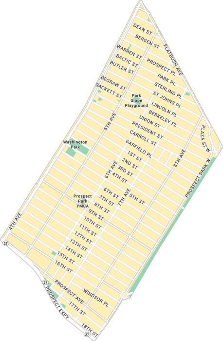 Park Slope Map New York
