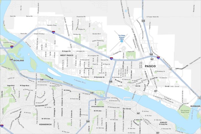 Pasco Map Washington