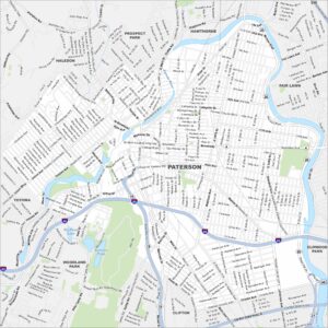 Paterson Map New Jersey