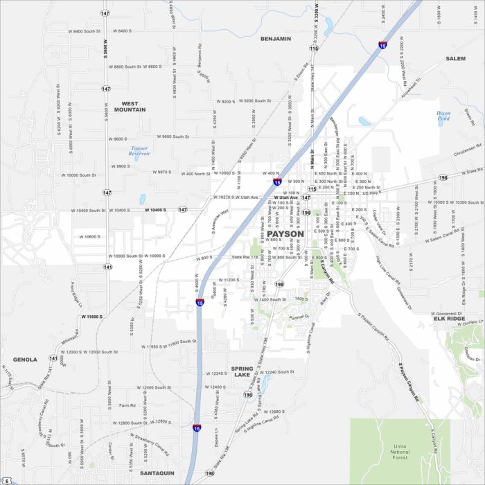 Payson Map Utah