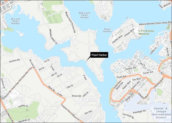 Pearl Harbor Map