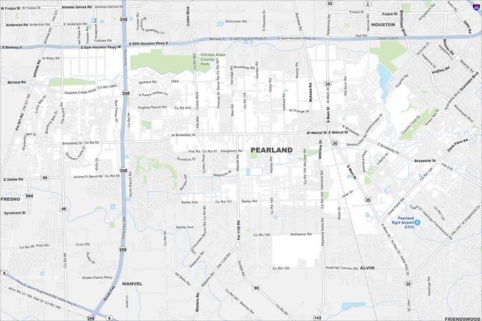 Pearland Map Texas