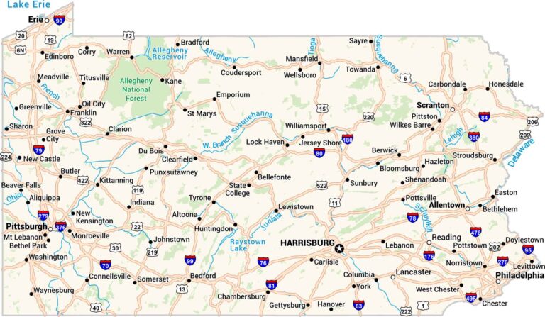 Pennsylvania Zip Code Map - US Maps