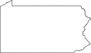 Pennsylvania Outline Map