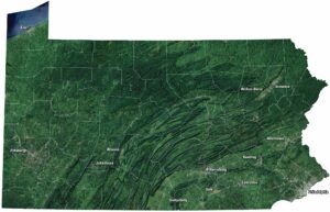Pennsylvania Satellite Map
