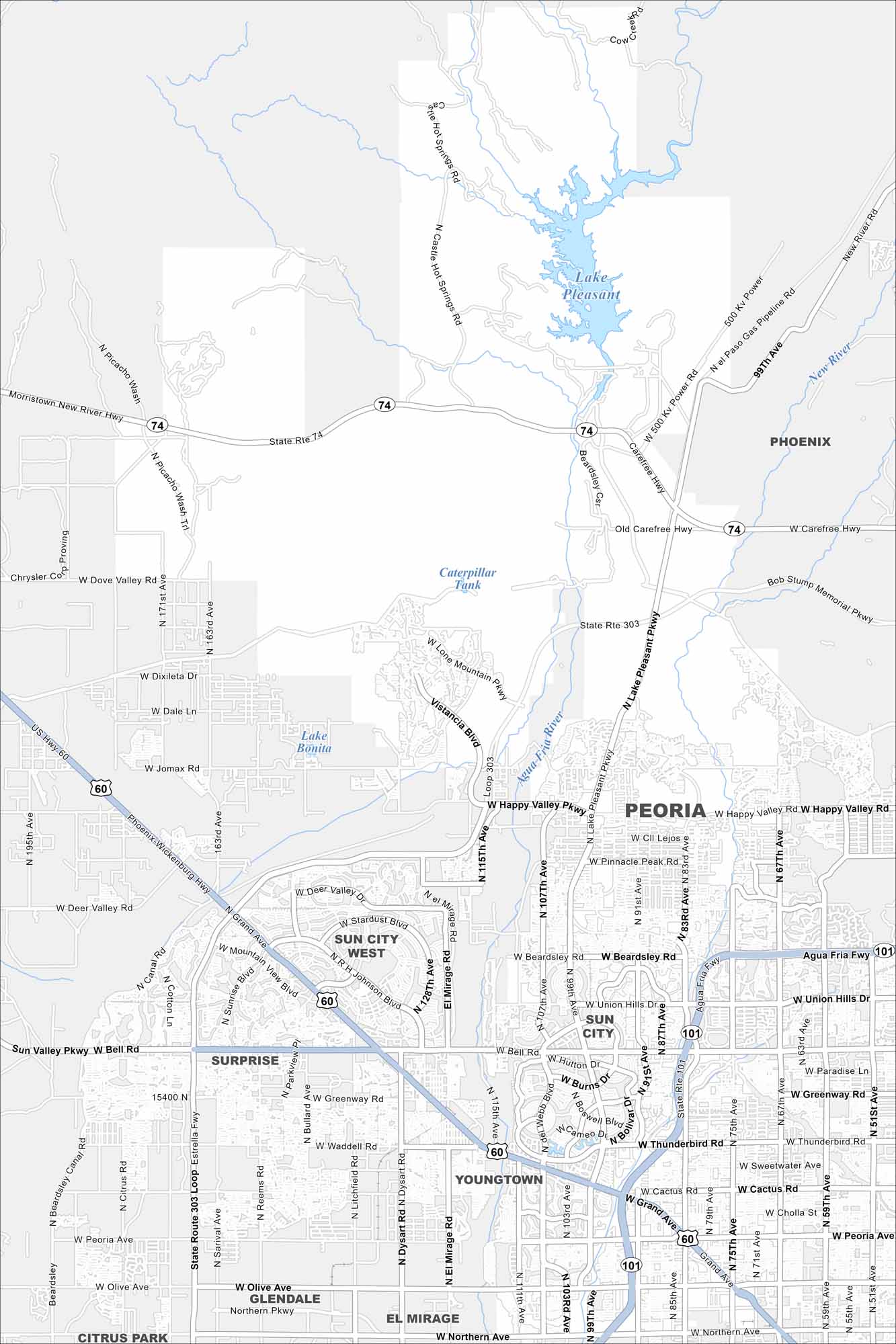 Peoria Map Arizona