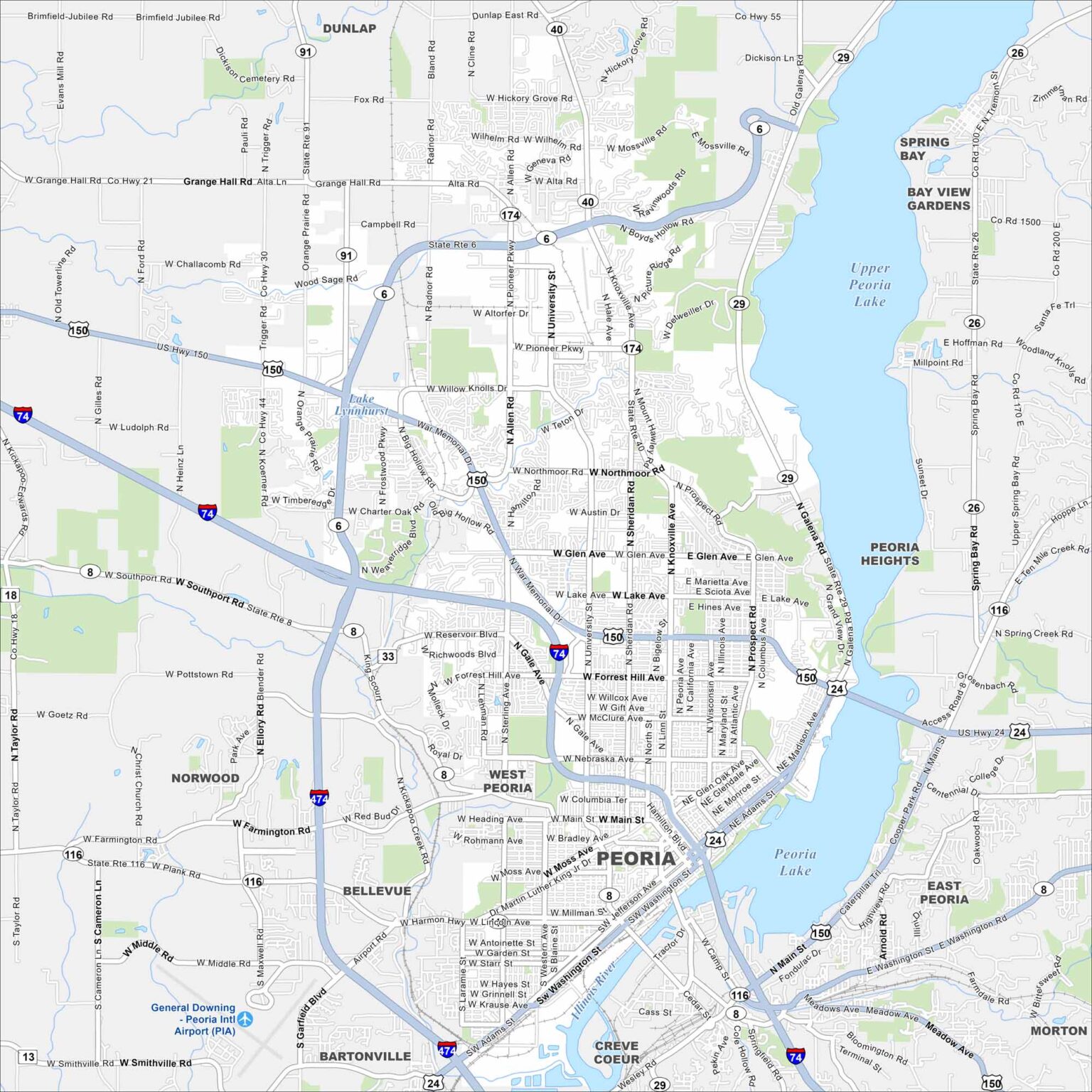 Map of Decatur, Illinois - US Maps