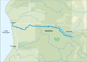 Pere Marquette River Map