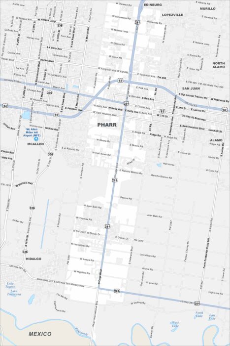 Pharr Map Texas