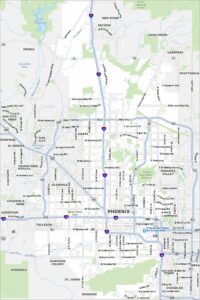 Phoenix Map Arizona