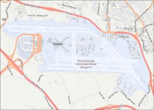 Pittsburgh International Airport Map