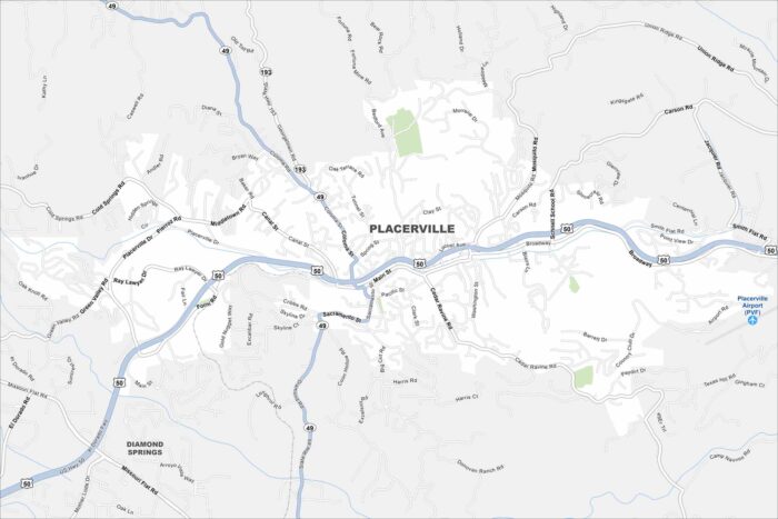 Placerville Map California