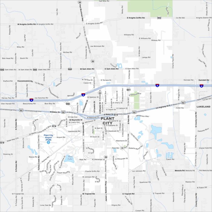 Plant City Map Florida