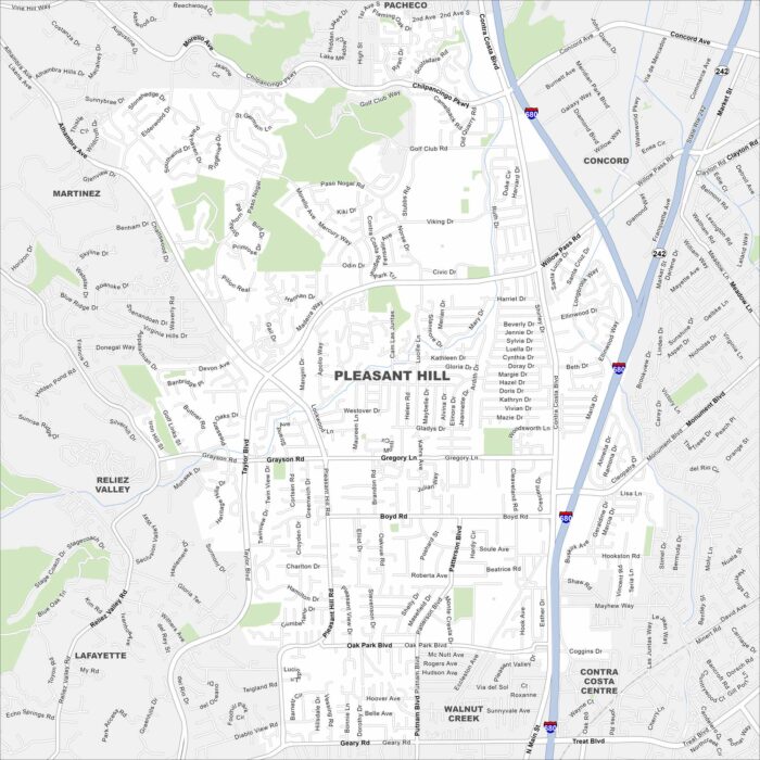 Pleasant Hill Map California