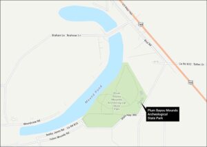 Plum Bayou Mounds Archeological State Park Map
