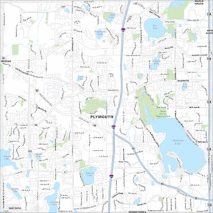 Plymouth Map Minnesota