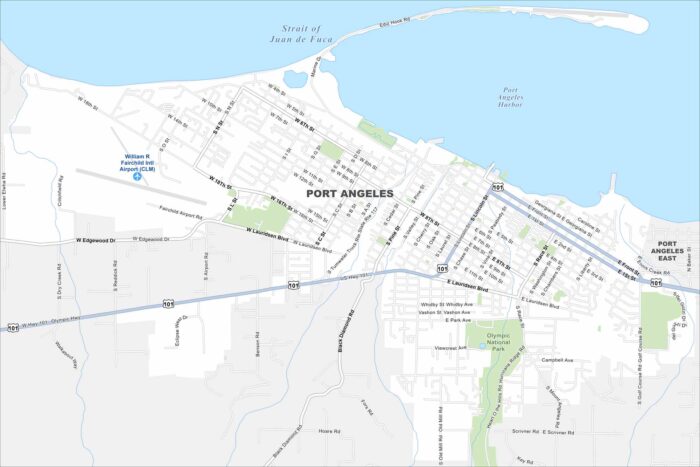 Port Angeles Map Washington