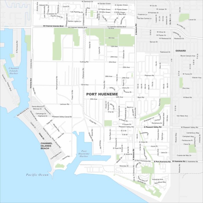 Port Hueneme Map California
