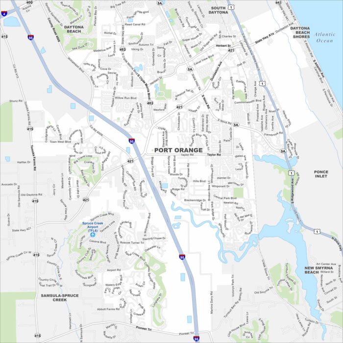 Port Orange Map Florida