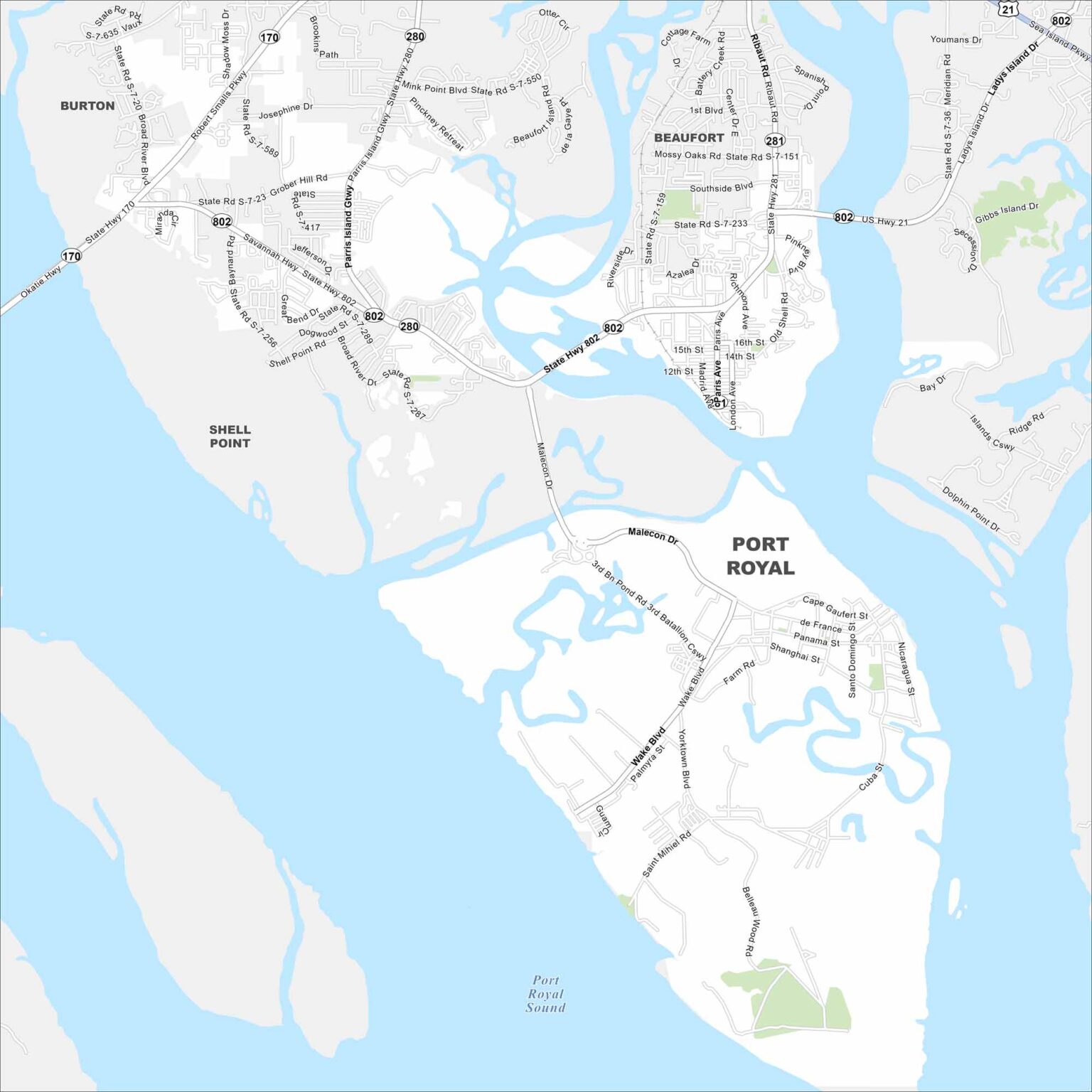 Map Of Port Royal South Carolina US Maps Port Royal Map South Carolina 1536x1536 