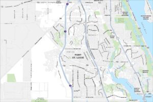 Port St Lucie Map Florida