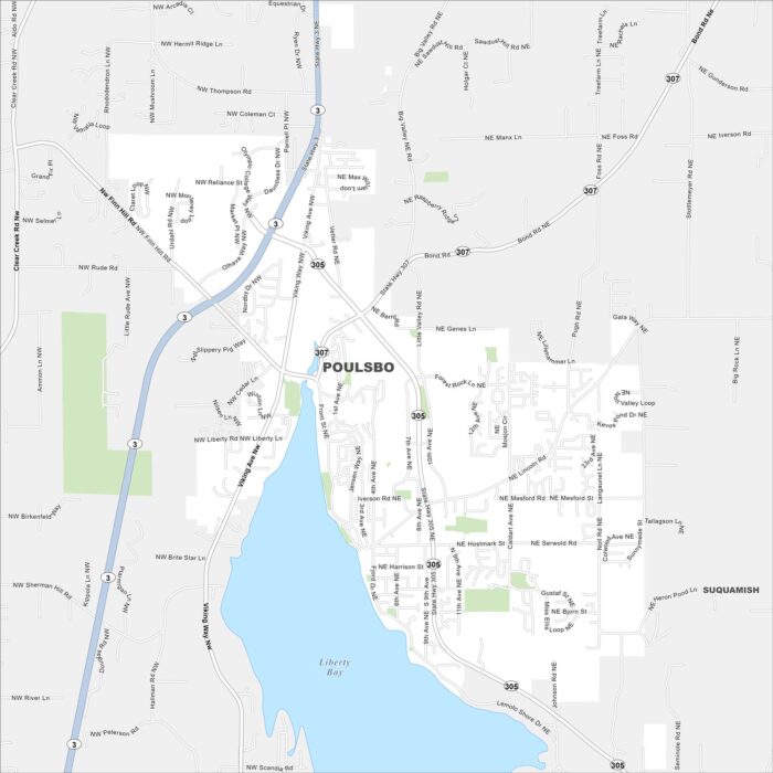 Poulsbo Map Washington